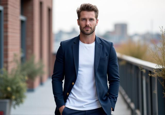 Man in casual chic outfit